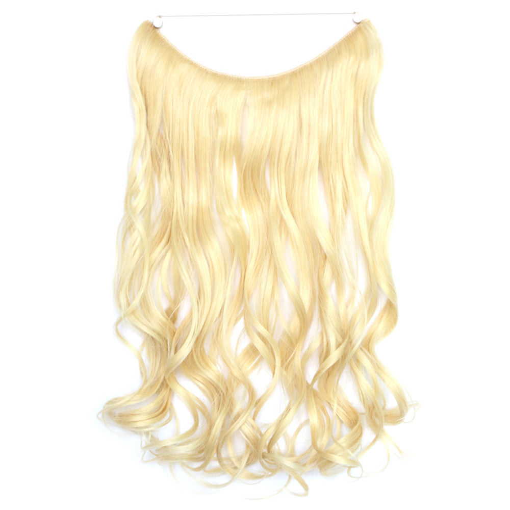 The new wig manufacturers wholesale hair extension fishing line hair extension piece piece long curly hair wig piece foreign trade explosion models in Europe and America  60/86 - Mega Save Wholesale & Retail - 1