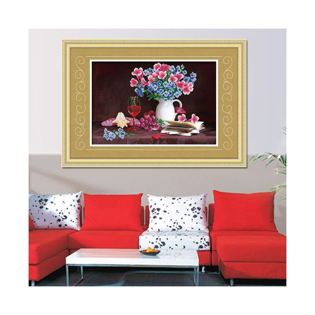 5D Cross Stitch Diamond Painting Diamond Stitch European Oil Painting Living Room Bedroom Dining Room Hanging Painting Elegant Fragrance - Mega Save Wholesale & Retail