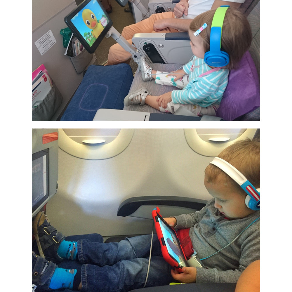 Inflatable Travel Footrest, Leg Rest Travel Pillow - Kids' Bed to Lay Down Flat on Flights
