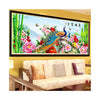 5D Cross Stitch Fortune Comes with Blooming Flowers Peacock Living Room Diamond Painting Diamond Stitch - Mega Save Wholesale & Retail