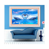5D Diamond Painting Cross Stitch Living Room Have Mutual Affinity Swan's Kiss Diamond Stitch Round Diamond - Mega Save Wholesale & Retail