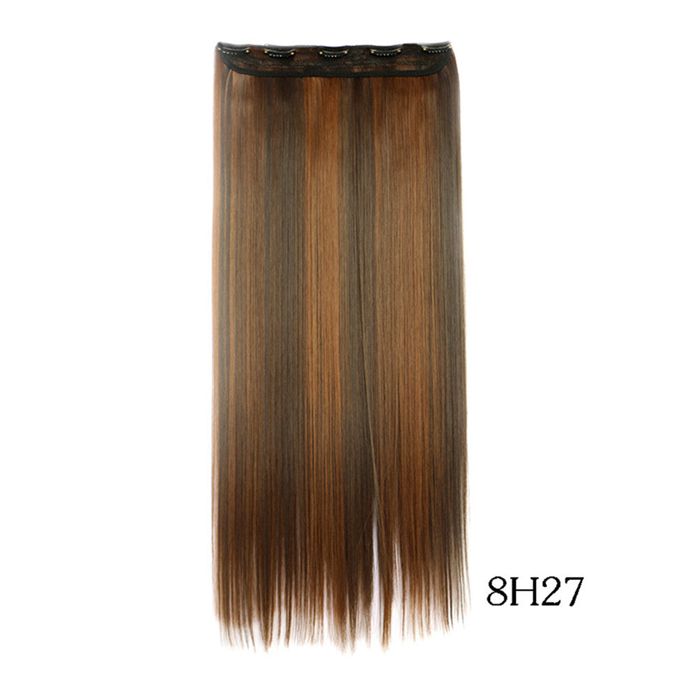 Yiwu's wig factory direct wholesale five piece long straight hair extension card issuing child wig hair piece explosion models in Europe and America   8H27 - Mega Save Wholesale & Retail - 2