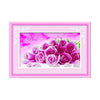 3D Diamond Painting Romantic Love Pink Rose Square Diamond Full-jewelled Living Room Bedroom Diamond Paste Diamond Stitch Cross Stitch - Mega Save Wholesale & Retail