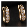 Delicate U Shape Zircon Diamanted Earrings - Mega Save Wholesale & Retail - 3