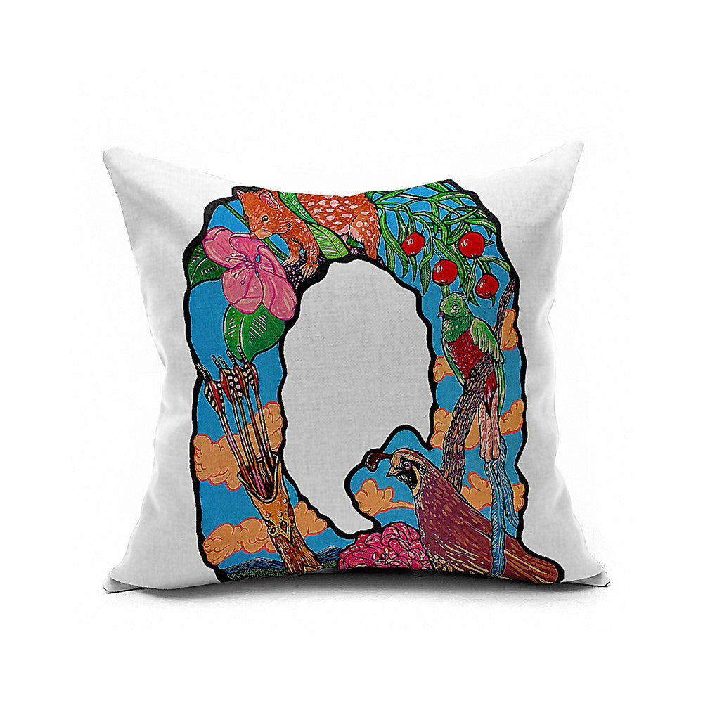 Cotton Flax Pillow Cushion Cover Letter   ZM148 - Mega Save Wholesale & Retail