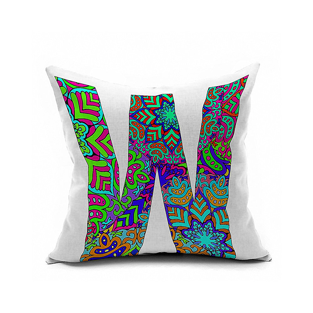 Cotton Flax Pillow Cushion Cover Letter   ZM158 - Mega Save Wholesale & Retail