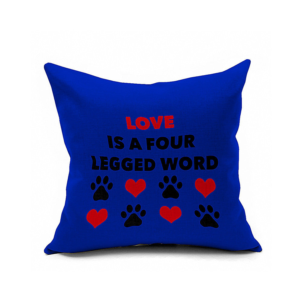 Cotton Flax Pillow Cushion Cover Letter   ZM200 - Mega Save Wholesale & Retail