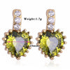 18K Gold Glavanization Austrian Zircon Earrings  red - Mega Save Wholesale & Retail - 4