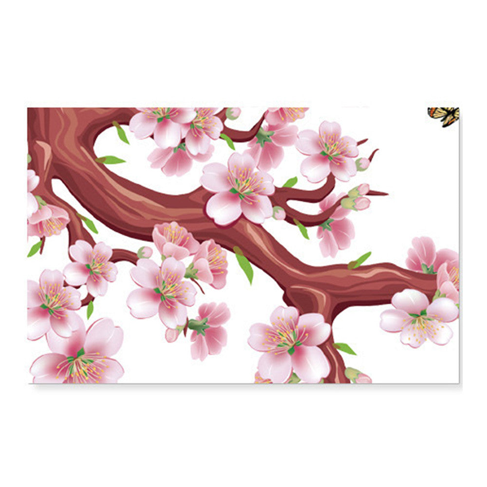 Chinese Style Wallpaper Wall Sticker Peach Flower Words - Mega Save Wholesale & Retail - 3