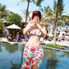SPA Swimsuit Swimwear Bathing Suit Bikini 3pcs Multiple Wears  white - Mega Save Wholesale & Retail - 1