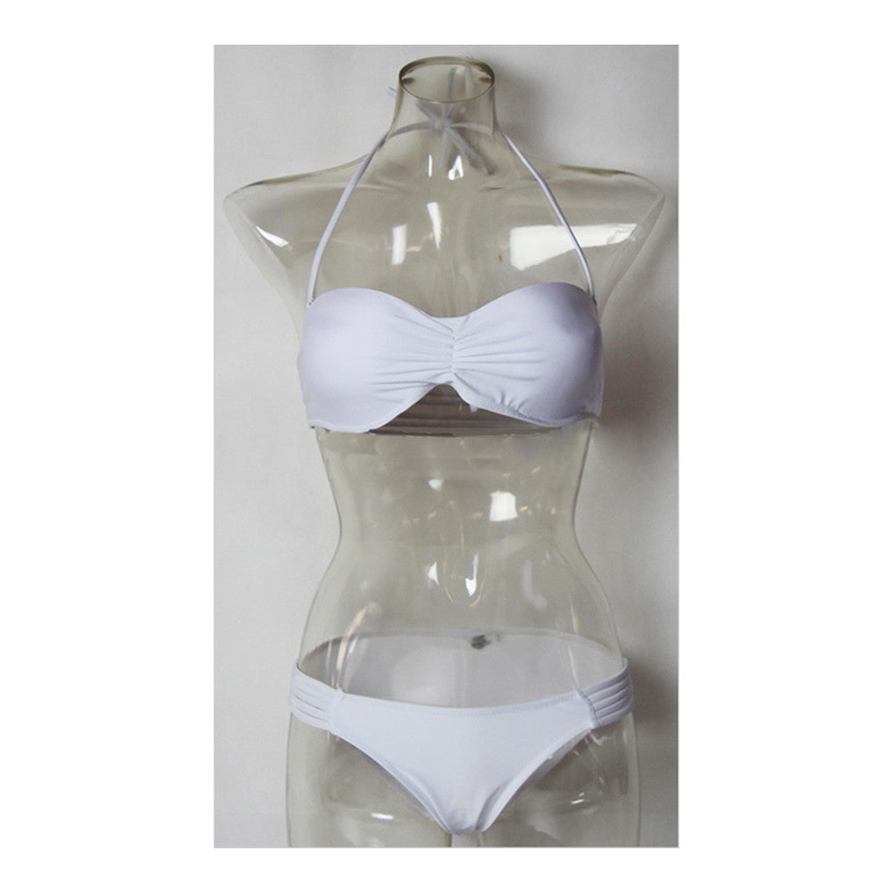 Women Swimwear Swimsuit Bikini Bathing Suit  white  S - Mega Save Wholesale & Retail - 1