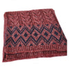 Rhombus Geometry Hemp Flower Scarf Neckerchief   claret - Mega Save Wholesale & Retail - 1