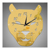 Leopard Cat Silent Quartz Living Room Decoration Mirror Wall Clock   golden - Mega Save Wholesale & Retail