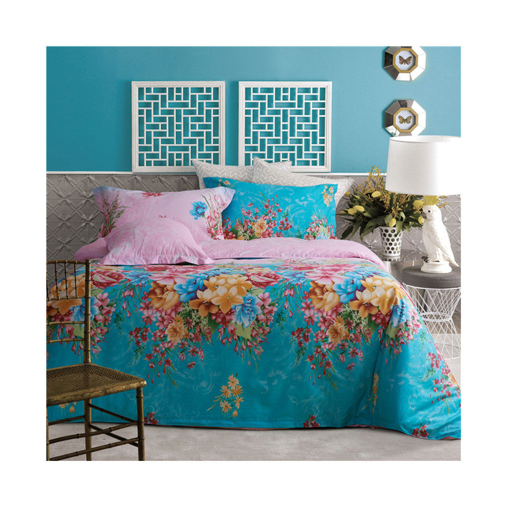 Closed Moon and Shy Flower Beeding 4 Pieces Suit - Mega Save Wholesale & Retail