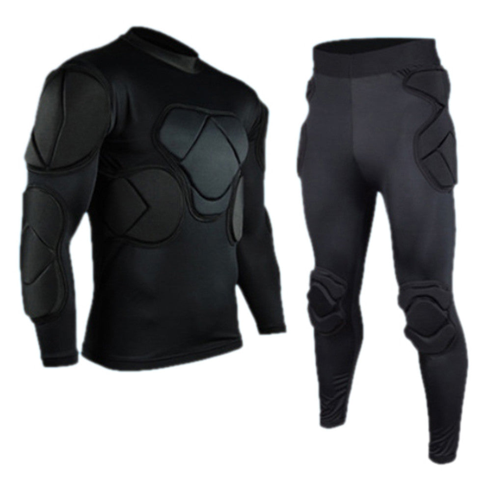Long Sleeve Goalkeeper Clothes Elbow Pads Helmet Kneecaps   top wear+long pants   M - Mega Save Wholesale & Retail - 1
