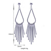 Ear Studs Tassel 18K Platinum Galvanized - Mega Save Wholesale & Retail - 4