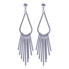 Ear Studs Tassel 18K Platinum Galvanized - Mega Save Wholesale & Retail - 1