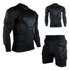 Long Sleeve Goalkeeper Clothes Elbow Pads Helmet Kneecaps   top wear+short pants   M - Mega Save Wholesale & Retail - 1
