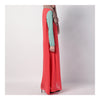 Summer Dress Muslim Splicing Bowknot Chiffon Dress   orange+green - Mega Save Wholesale & Retail - 2
