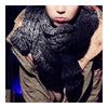 Kintted Wool Scarf Gradient Hemp Flower   black - Mega Save Wholesale & Retail - 3