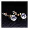 Ear Studs Single-breasted Pave Setting Zircon Ear Accessories    gold plated white zircon - Mega Save Wholesale & Retail - 2