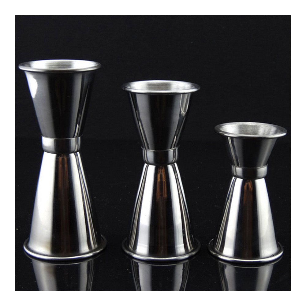large 35-45cc Stainless Steel Ounce Cup Jigger With Rolled Edges - Mega Save Wholesale & Retail - 2