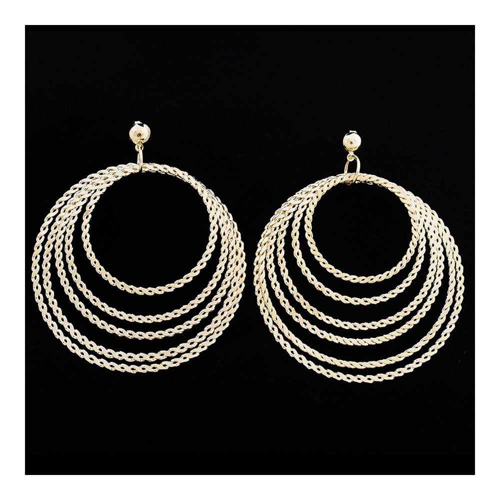 Stylish Big Circles Ear Studs - Mega Save Wholesale & Retail - 3