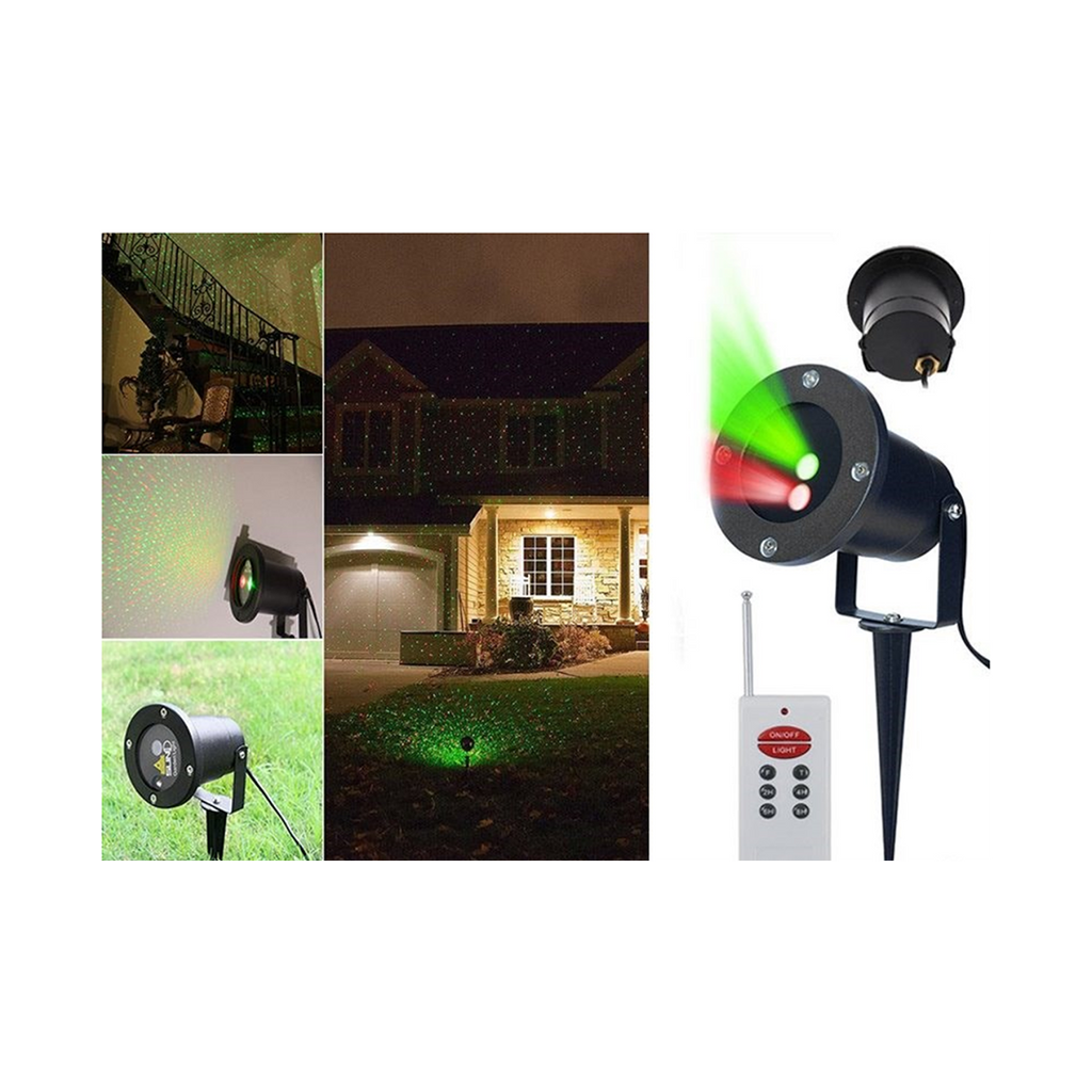 Xmas Party Lights Outdoor Laser Projector With Remote EU UK USA standard plug - Mega Save Wholesale & Retail - 4