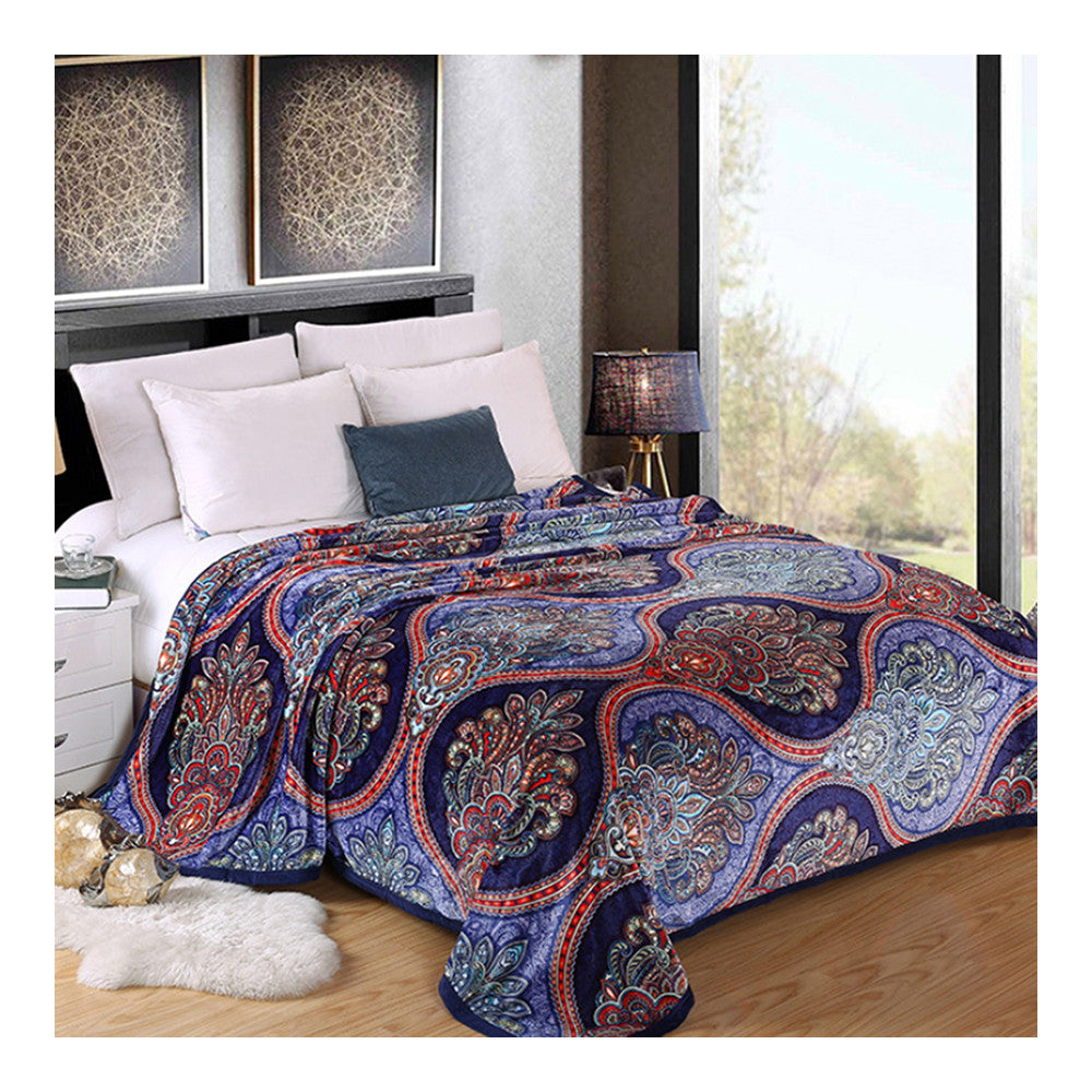Lantern Flower Thick Mink Cashmere Flannel Blanket Throw Gift Child single Queen   200x230cm - Mega Save Wholesale & Retail - 1