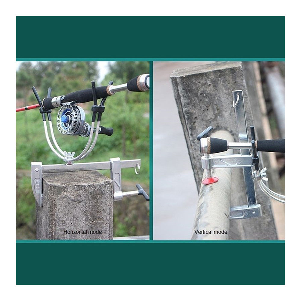 Campers adjustable bracket raft raft fishing raft pole pole bracket bridge fishing raft fishing boat fishing rod holder foot clip device