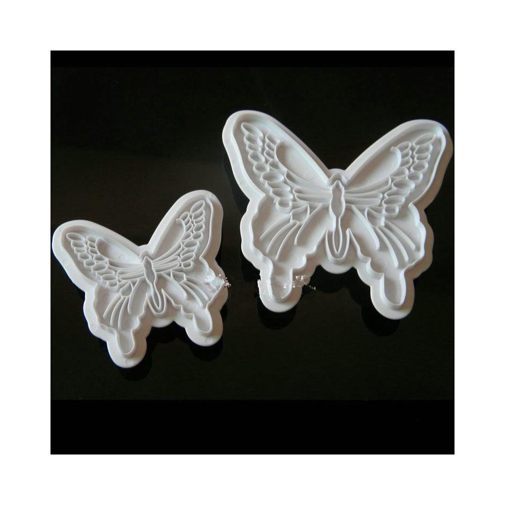 Doubletree Baking DIY fondant cake mold 2pcs butterfly stamp embossed stamp die die die fondant tools - Mega Save Wholesale & Retail
