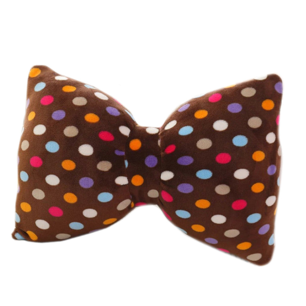 Bowknot Bolster Coffee Dot Conditioner Sofa Casual Pillow Gift Girl   small - Mega Save Wholesale & Retail - 1