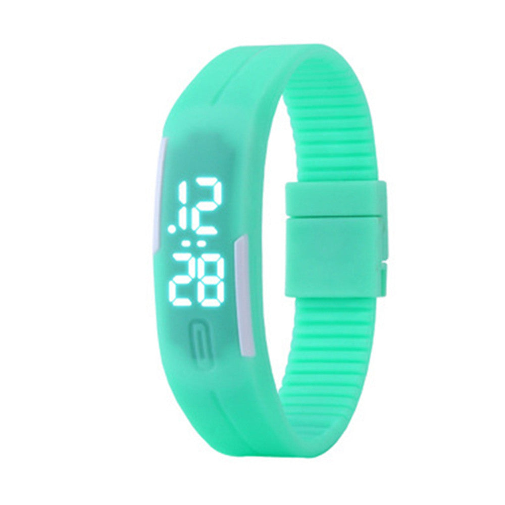 White Light LED Sports Wristband Watch Student Children Night Lights    Mint Green - Mega Save Wholesale & Retail - 1