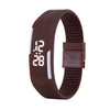 White Light LED Sports Wristband Watch Student Children Night Lights    Coffee - Mega Save Wholesale & Retail - 1