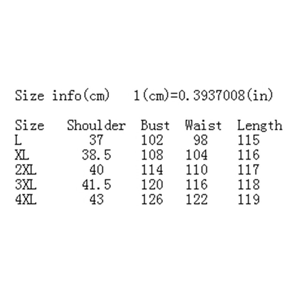 Plus Size Hand Painting Slim Chiffon Dress   L - Mega Save Wholesale & Retail - 5