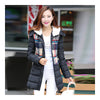 Cotton Coat Down Coat Middle Long Loose   black   M - Mega Save Wholesale & Retail - 2