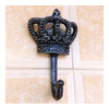 Cast iron wall hangings clothing hook hook hook creative crown decorative wall hook iron    Silver - Mega Save Wholesale & Retail - 2