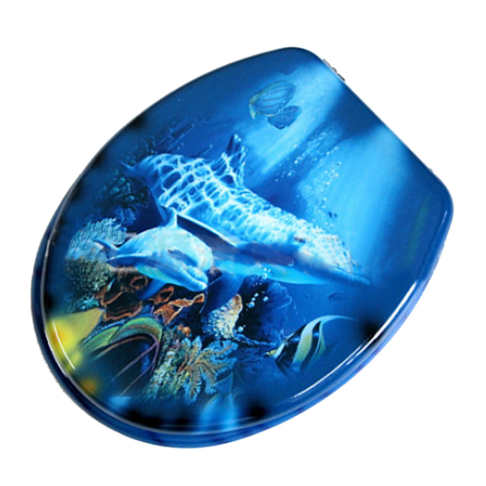 Dolphins MDF No Slow Descent Toilet Seat - Mega Save Wholesale & Retail - 1