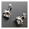 S925 Pure Silver Lucky Clover Love Ear Studs - Mega Save Wholesale & Retail - 2