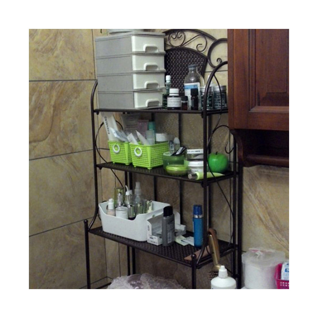 Landmark Taoyuan Court Continental retro multilayer toilet rack toilet toilet shelving factory direct anti-rust   Black - Mega Save Wholesale & Retail - 2