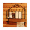 Magazine Rack with Tissue Holder Iron Art Black - Mega Save Wholesale & Retail - 1