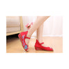 Red Old Beijing Cloth Shoes Online in National Slipsole Low Cut Style & Soft Inner Design - Mega Save Wholesale & Retail - 2