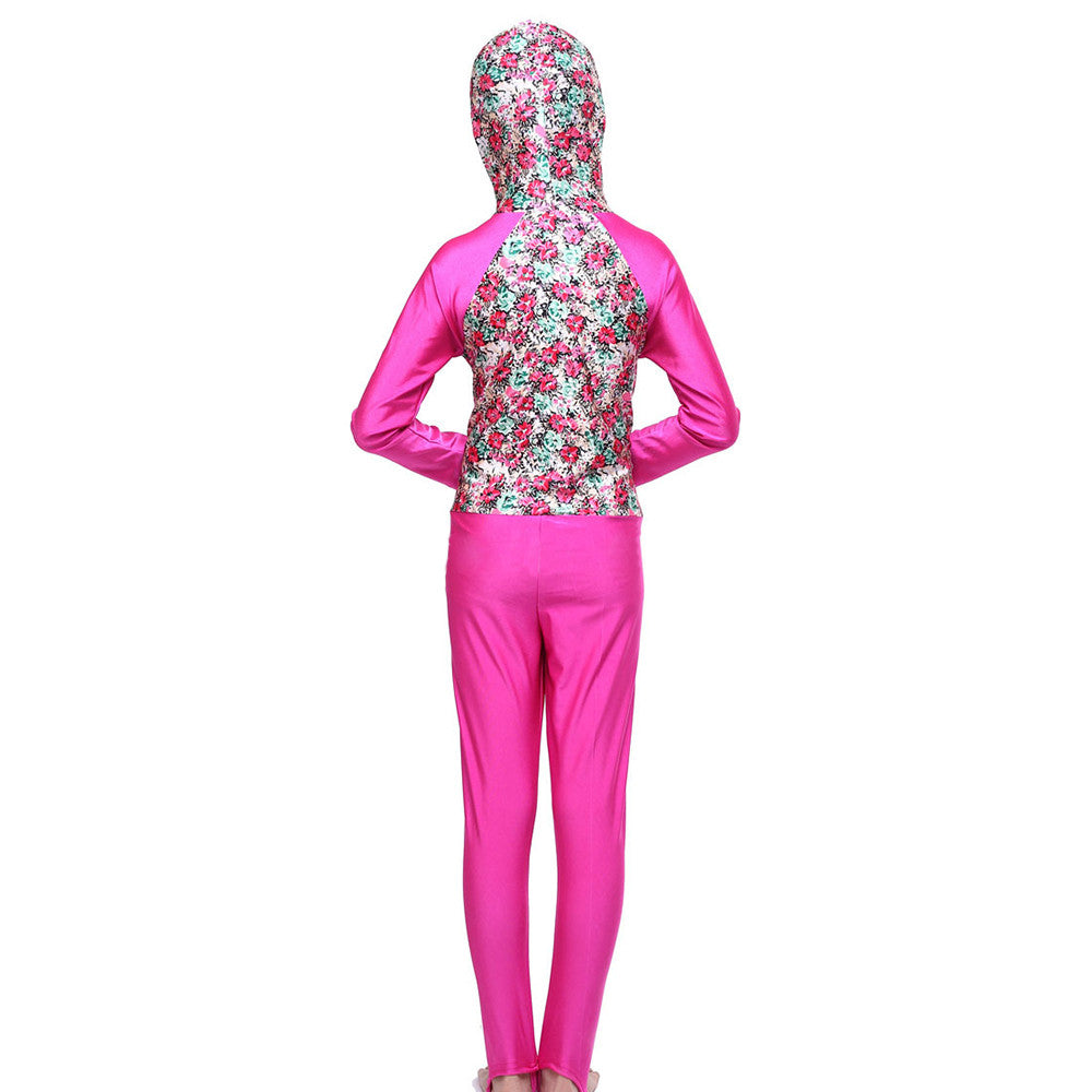 Musilim Swimwear Swimsuit Burqini hw20f Child  rose red   S - Mega Save Wholesale & Retail - 3
