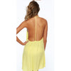 Sexy women Summer Casual Cotton Sleeveless Evening Party Beach Dress Short Mini Dress Yellow - Mega Save Wholesale & Retail - 4