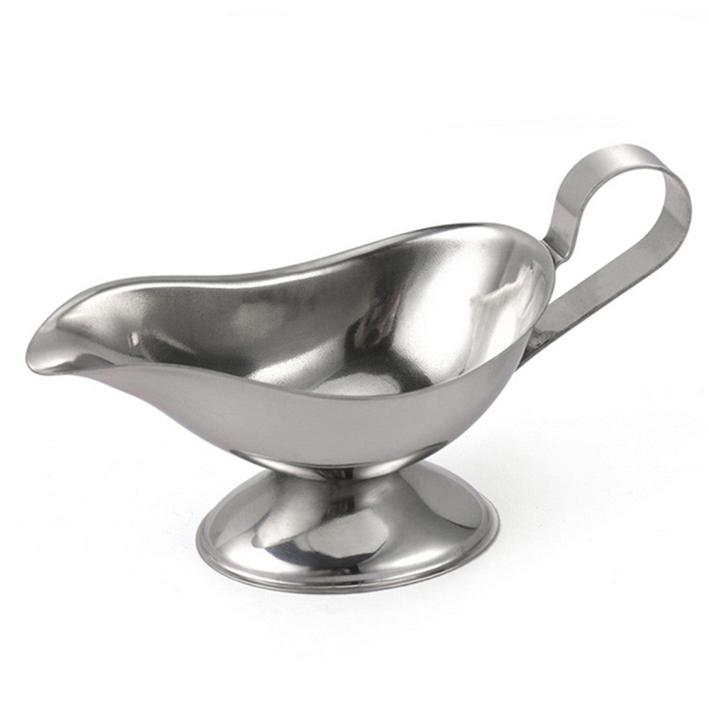 Stainless Steel Seasoning Boat Steak Pepper Sauce 3 ounce - Mega Save Wholesale & Retail - 1