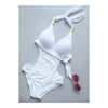 SPA Swimwear Swimsuit Large Bikini Sexy One-piece Monokini Women  white  M - Mega Save Wholesale & Retail - 1
