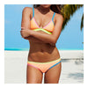 Assorted Colors Triangle Bikini Tie Women Swimwear Swimsuit Sexy  orange  S - Mega Save Wholesale & Retail - 1