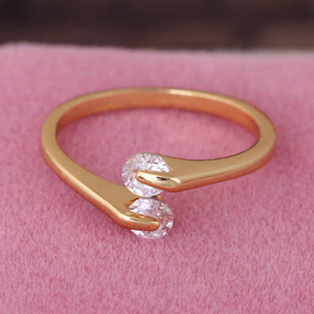 Classical Opened Tail Ring    5.25# gold plated yellow - Mega Save Wholesale & Retail - 2