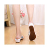 Old Beijing Cloth Shoes Woman Slippers Embroidered Increased within National Style Casual Woman Sandals Home beige - Mega Save Wholesale & Retail - 3