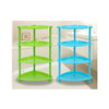 Big Toilet Bathroom Storage Rack Plastic Washbasin Rack Kitchen Storage Tripod Four-layers Rack    blue - Mega Save Wholesale & Retail - 1